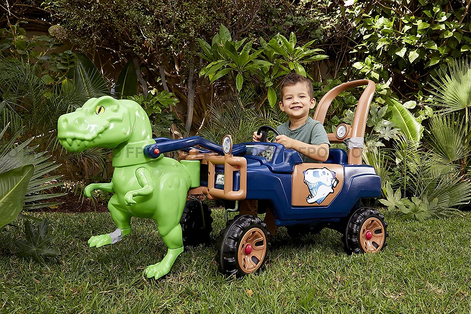 Little Tikes Quadriciclo de Passeio para Crianças de 2 a 5 Anos T Rex Verde