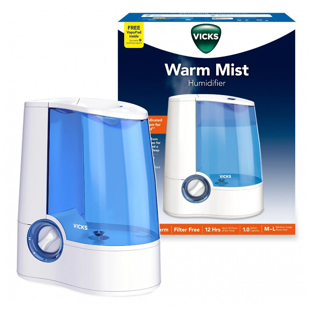 Umidificador Vapor Quente Vicks Branco 3.8L Tanque V745