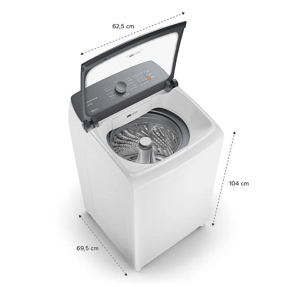 Máquina de Lavar Roupas Brastemp BWJ14AB 14 Kg, Branca - 220V 220 Volts