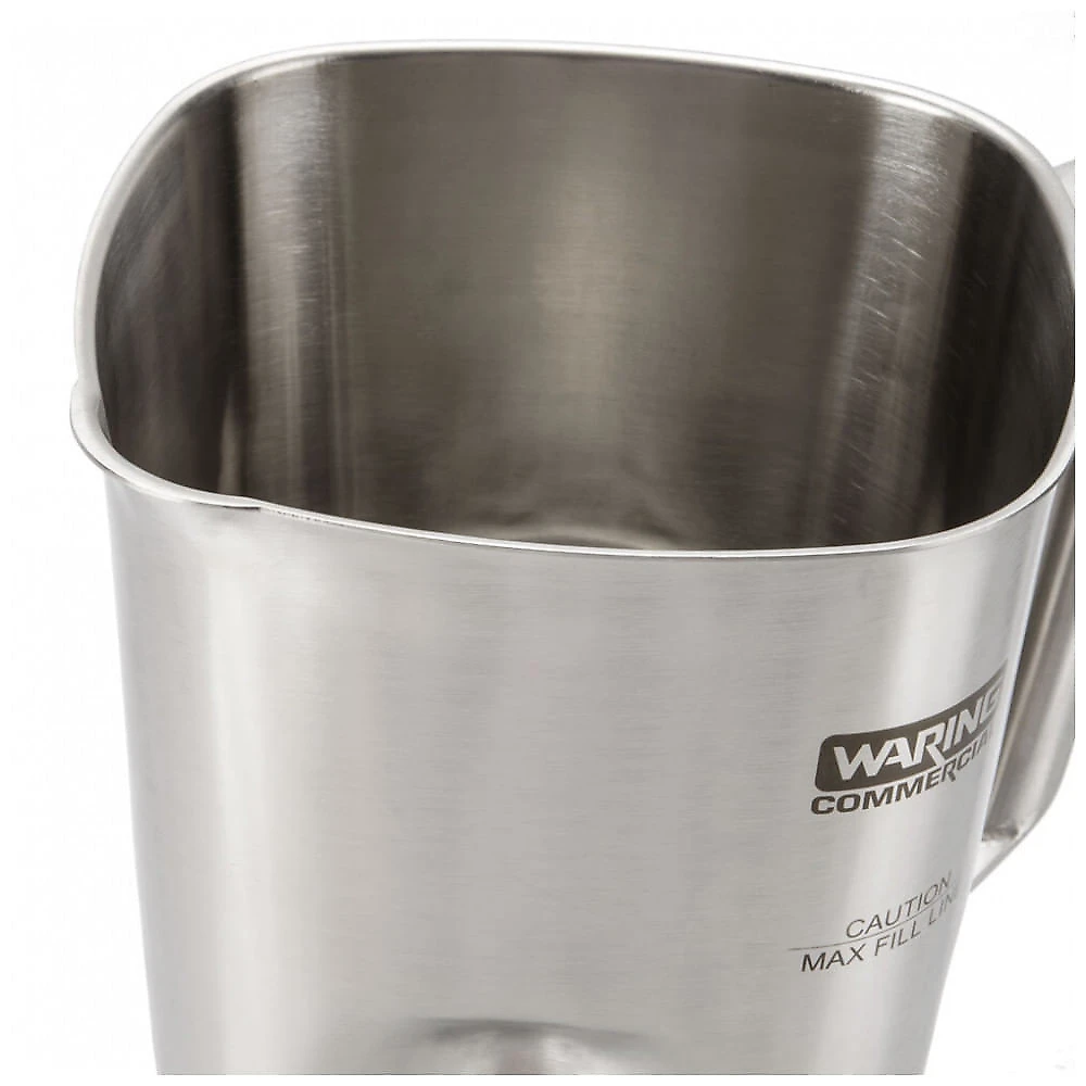 Waring Jarra de Liquidificador em Aço Inoxidável 1.9L com Conjunto de Mistura para Liquidificadores Comerciais