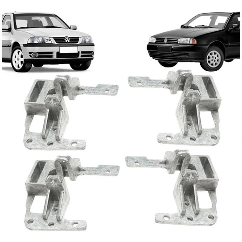 Kit 4 Portas Suporte Da Maçaneta Interna Gol Até 2005 Metal - Un / 4 [f103]