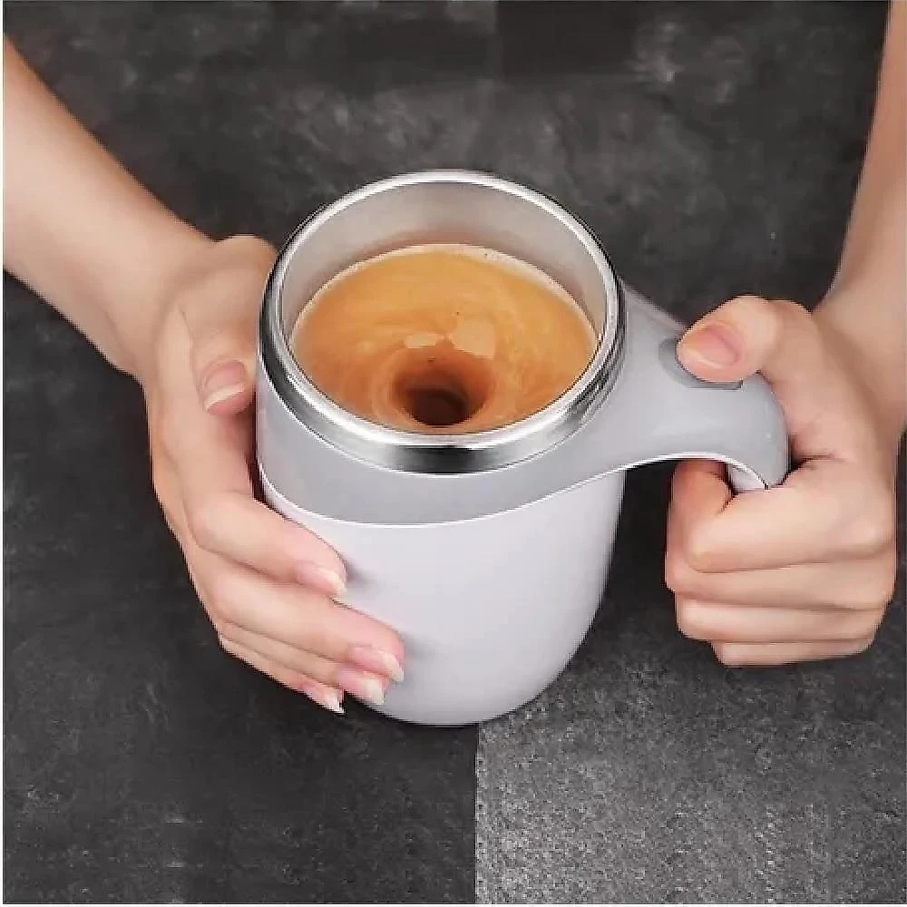 Caneca Mixer Automática Copo Misturador Magnético 400ML Portátil para Bebidas e Shake 110V