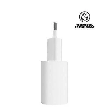 Cabo Symetric - Lightning / Tipo C - 1,5M + Carregador Turbo Tipo C  - Branco - Gshield