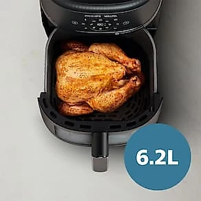 Fritadeira Elétrica Airfryer Philips Walita Série 2000 XL Digital NA230/00 1700W Preta 110V