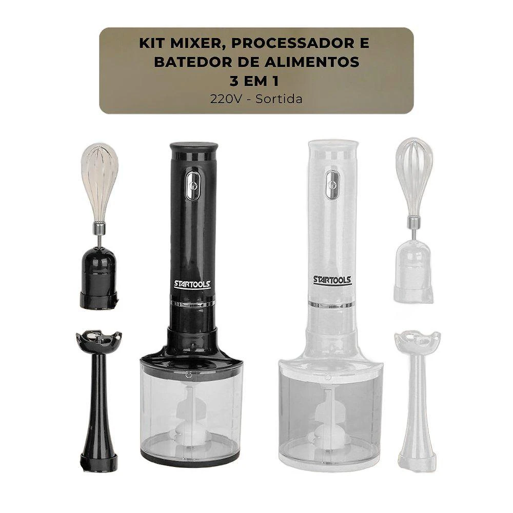 Mixer 3 em 1 Imersao Startools Premium 200W Duas Velocidades Branco 220V
