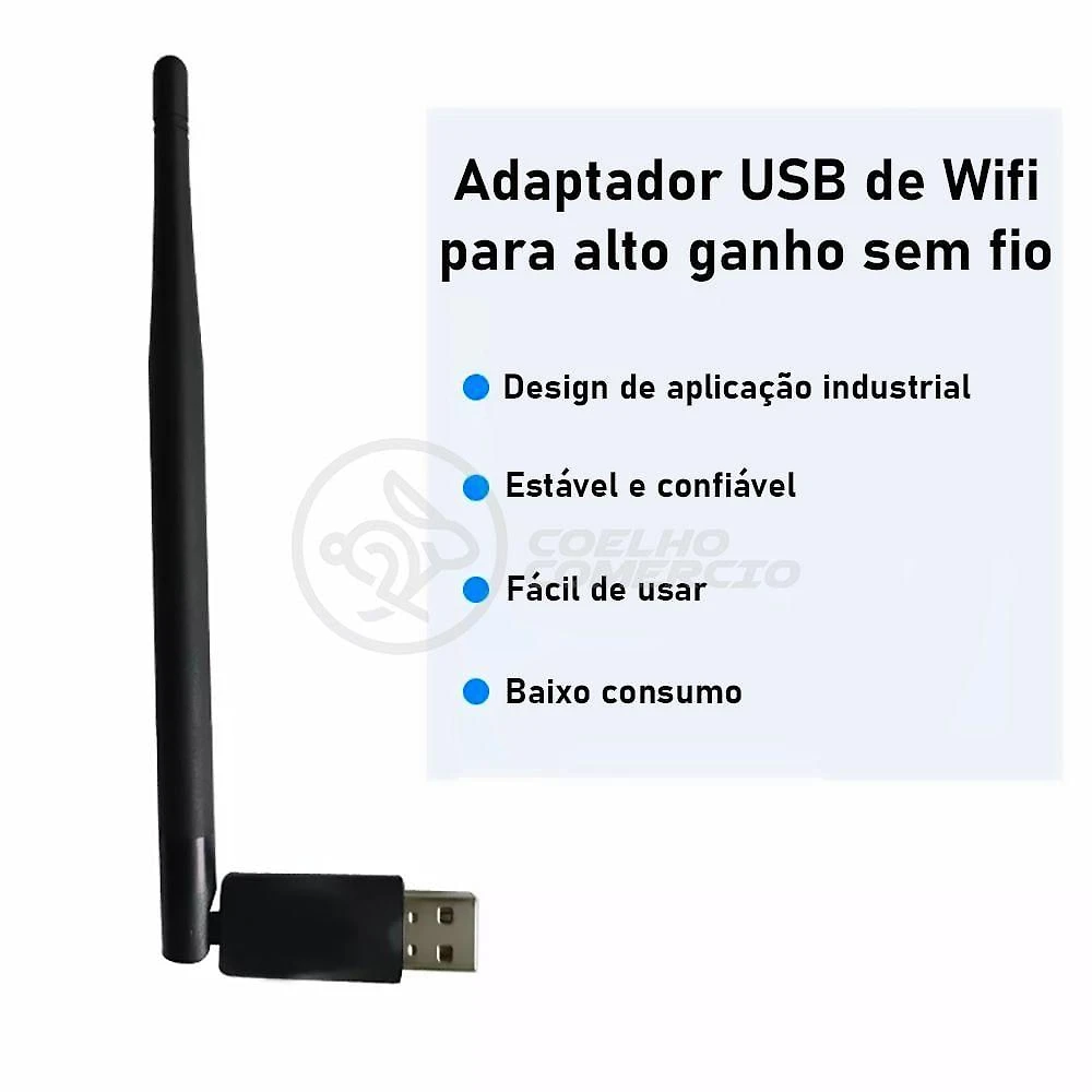 Antena Usb 2.0 Receptor De Wifi Wireless 1200Mbps
