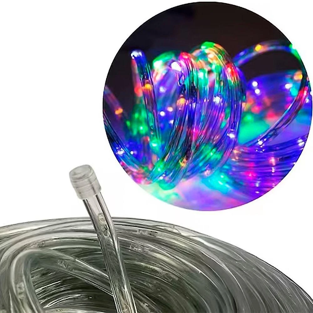 Mangueira Luminosa Solar de Natal Mangueira 200 Lâmpadas Leds 20m Colorido