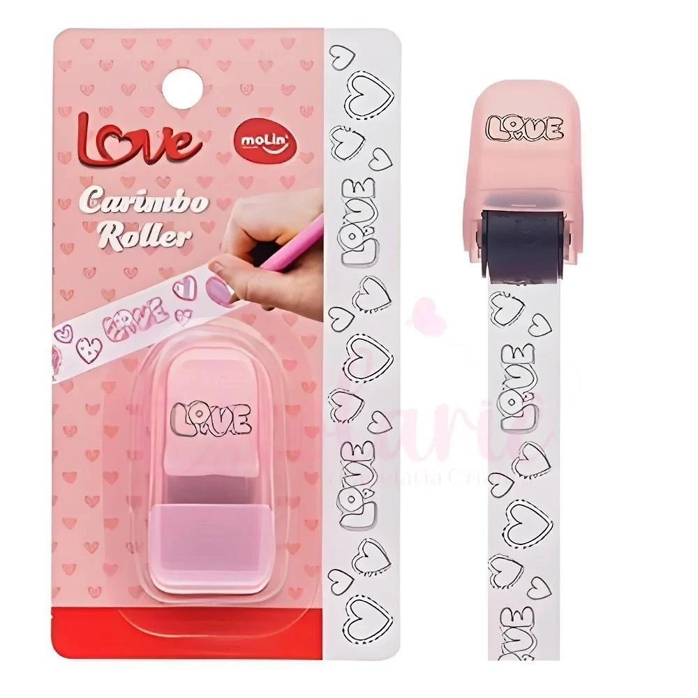 Carimbo Roller Love Molin Coração