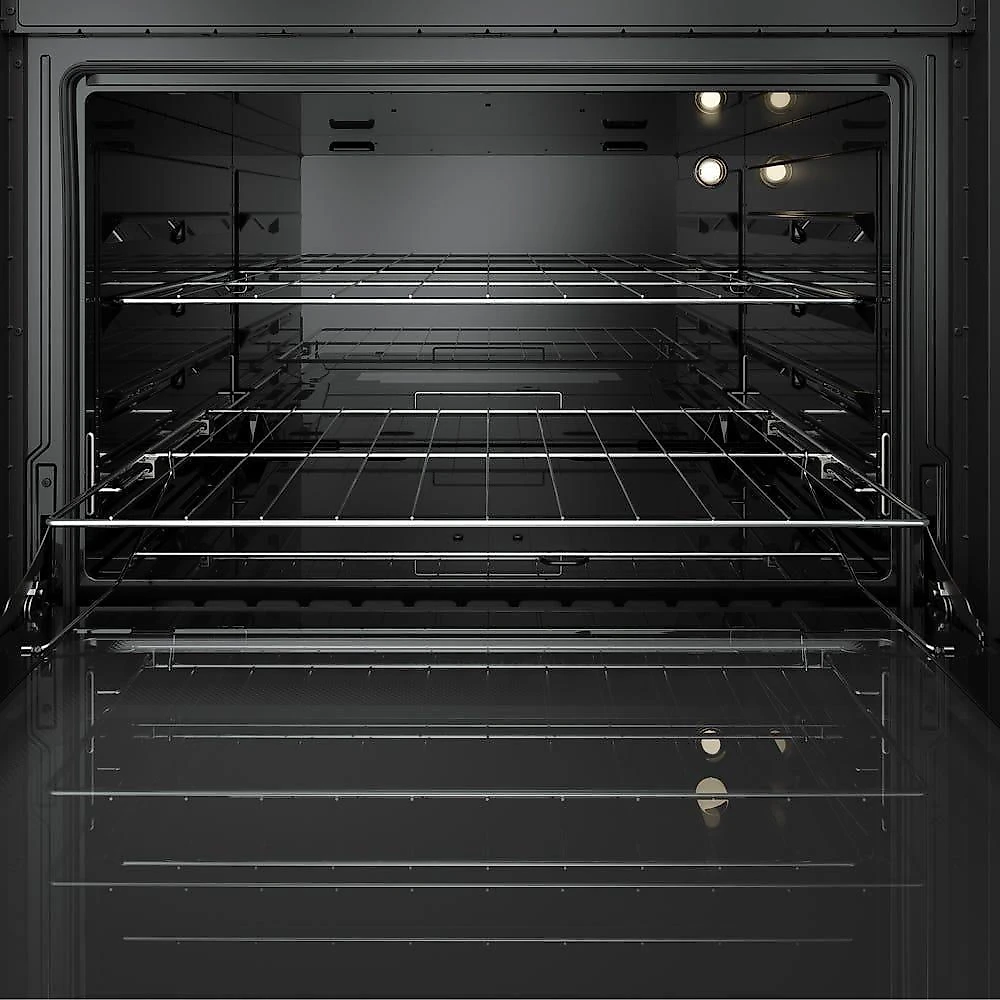 Fogão Mueller 5 Bocas Decorato Vetro Inox Com Mesa De Vidro Inox Bivolt