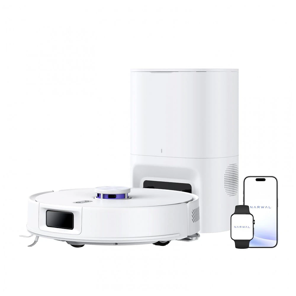 Robô Aspirador e Lavador Narwal Freo S Branco 8.000Pa Navegação Laser 180 Dias Autônomo