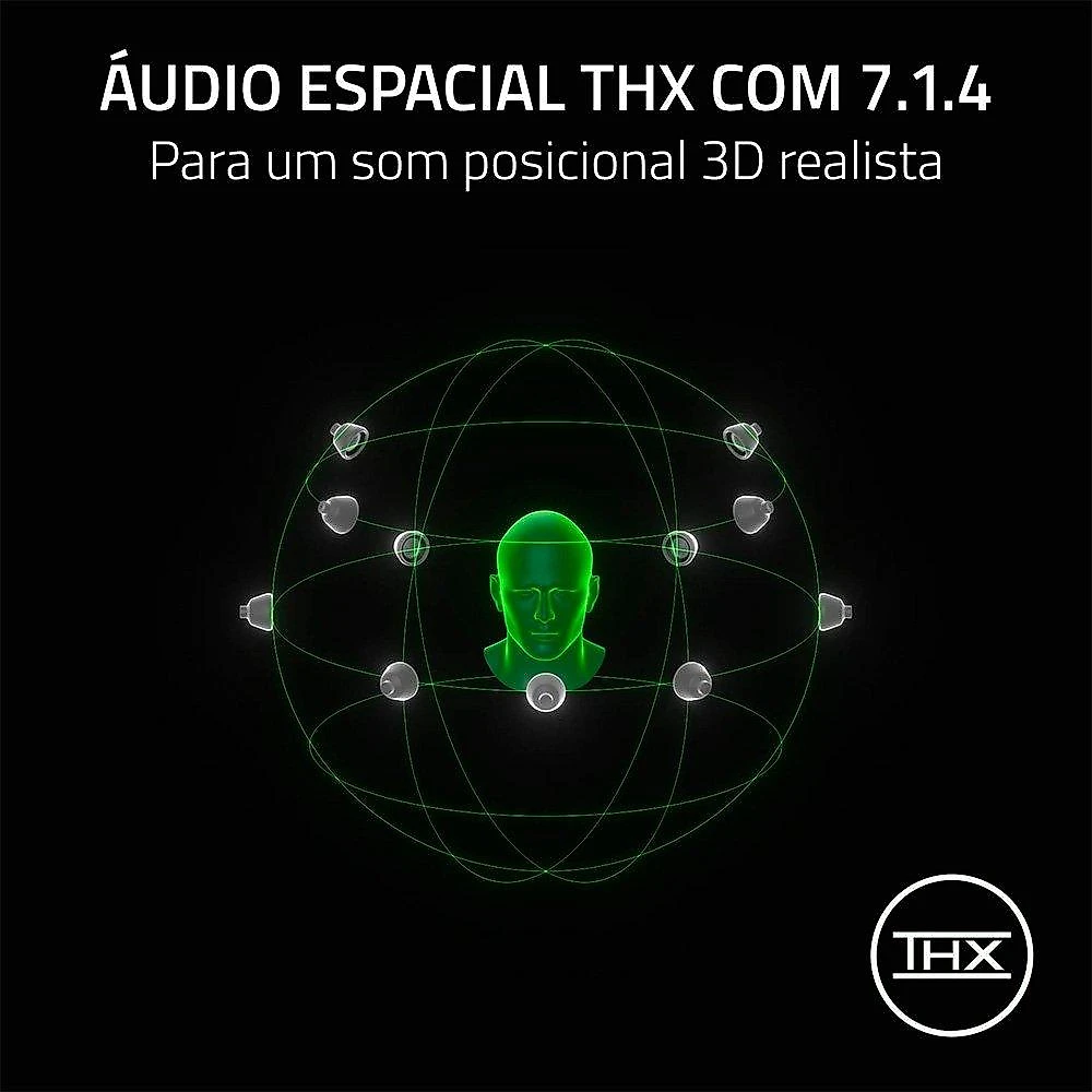 Headset Sem Fio Gamer Razer Blackshark V3 Pro, Edição Counter-Strike 2, ANC, Drivers 50mm, Preto - RZ04-05400800
