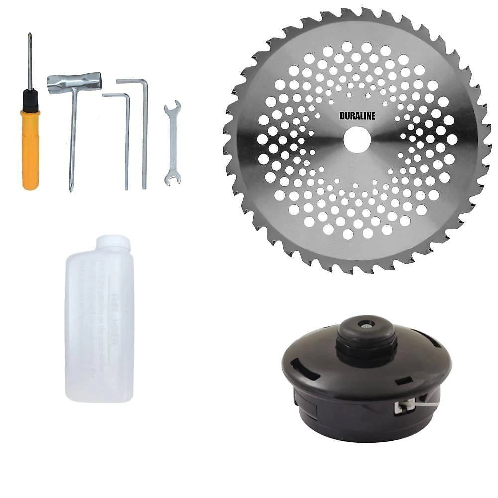 Roçadeira Costal GRC430 43CC à Gasolina com Lâmina 40 Dentes Carretel de Nylon e Óleo 2T Terra