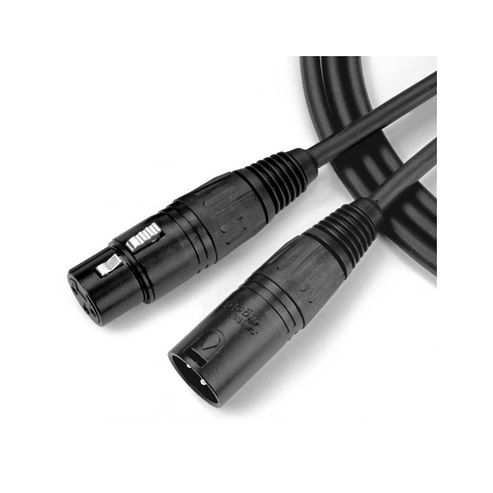 Cabo XLR Ninja SC-20 com Transmissão Clara sem Interferências Revestimento Resistente Preto Santo