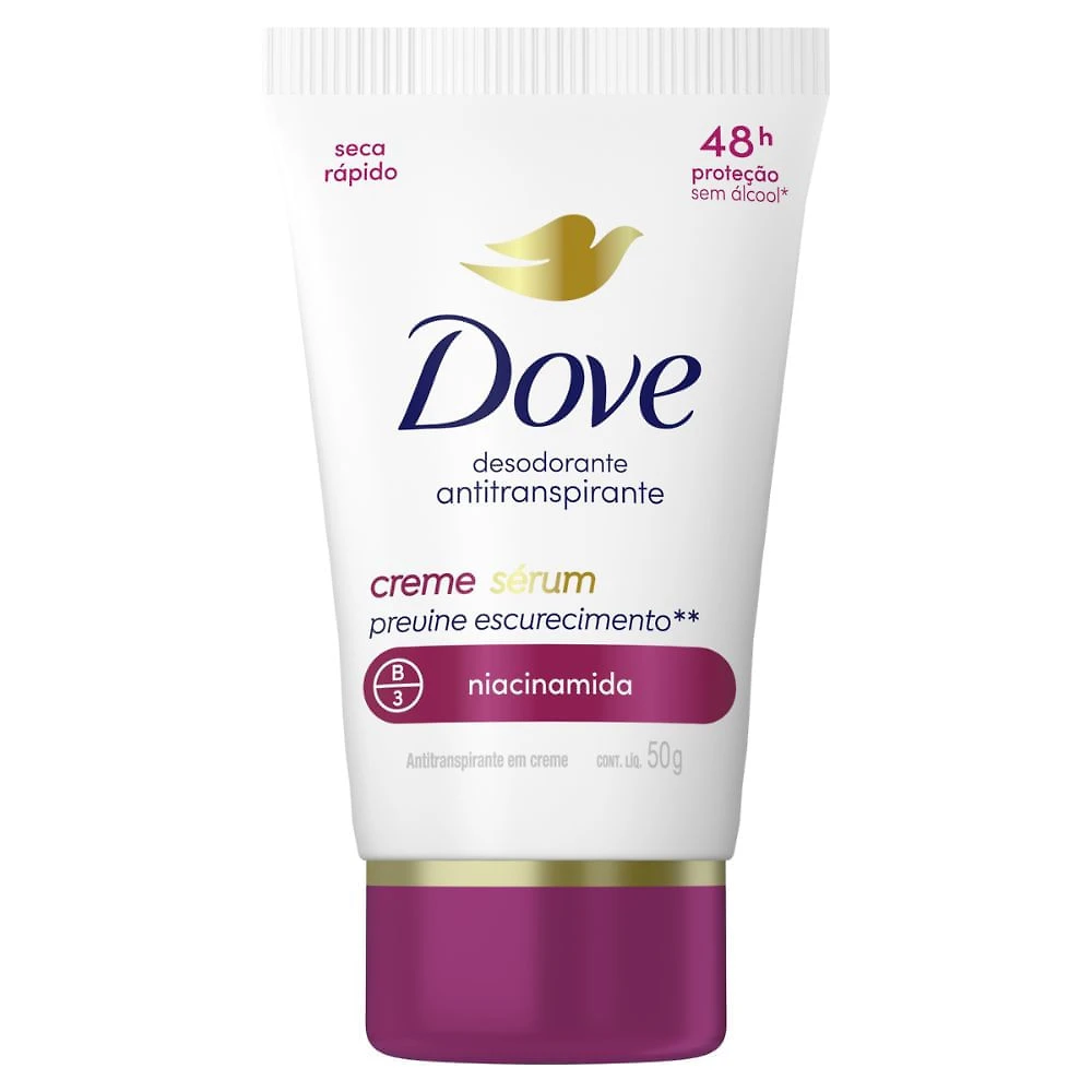 Desodorante Dove Antitranspirante Creme Sérum Previne Escurecimento 50g