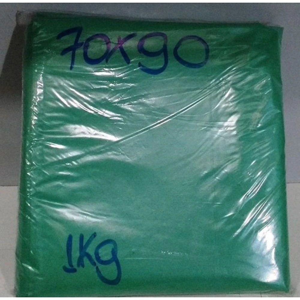 Sacola Plástica Reciclada 70X90 Alça Camiseta Pacote 10KG Aproximadamente 170 Unidades Branca