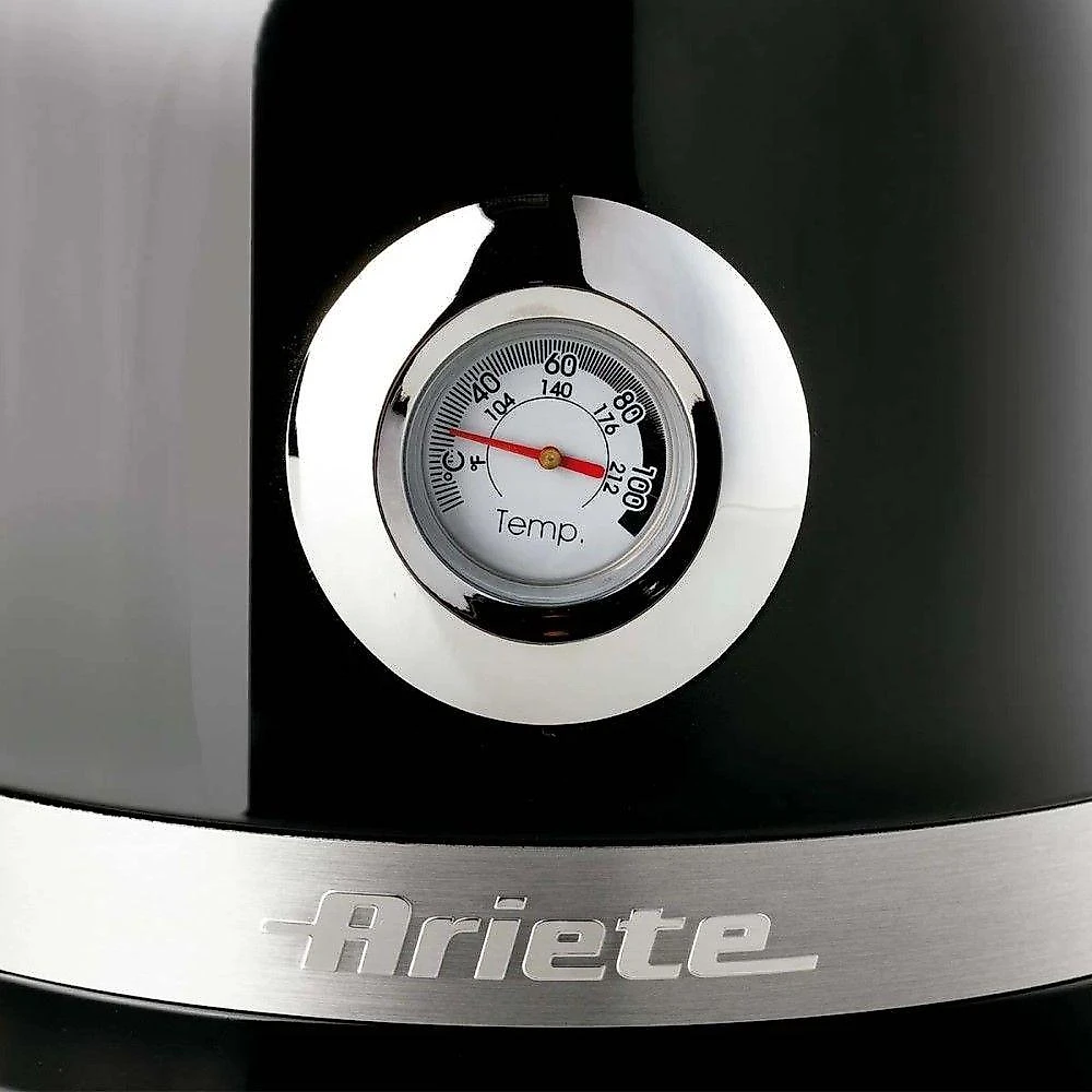 Chaleira Elétrica Ariete Moderna Preta 1,7L 1500W Automática Ferve Água Rápido 220V