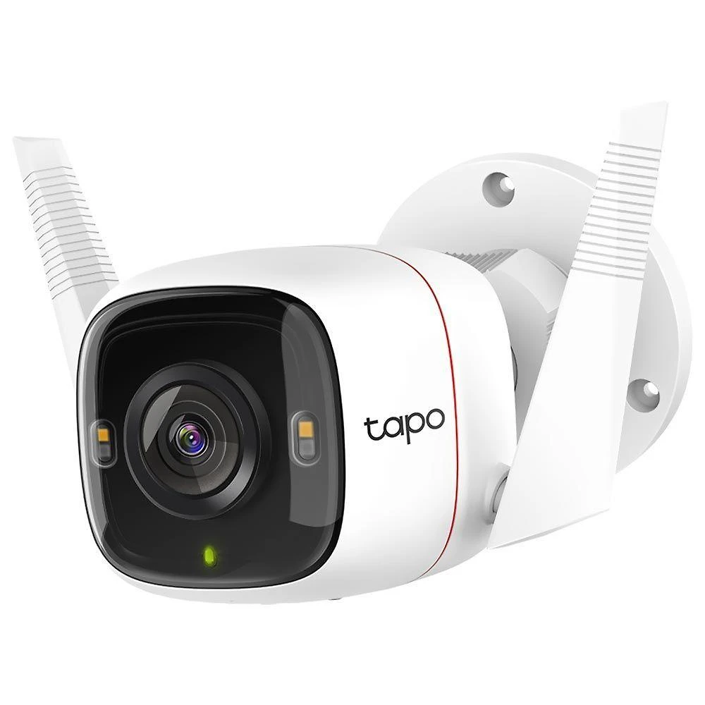 Câmera de Segurança Externa Wi-Fi 2K Tp-Link Tapo C320WS com Visão Noturna Branco
