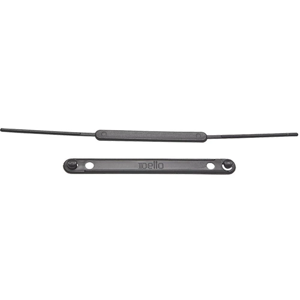 Grampo Trilho Plastico Dello Dellofix 195x7x85mm 50 Unidades Preto