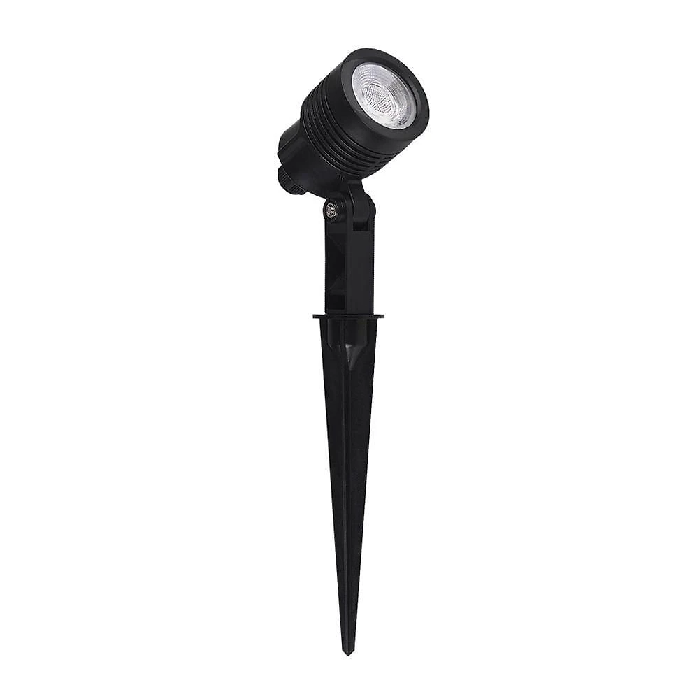 Espeto Para Jardim Taschibra Noir Led Mr11 3w Bivolt Preto 3000k Luz Amarela 15100074