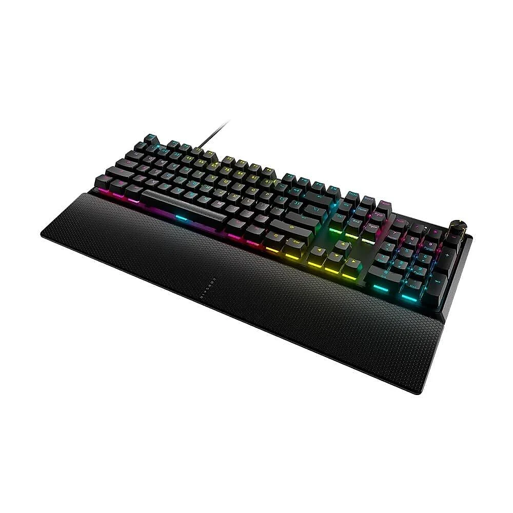 Teclado Gamer Mecânico Corsair K70 Core RGB, Backlit RGB LED, Corsair MLX Red, Preto - CH-910981E-NA