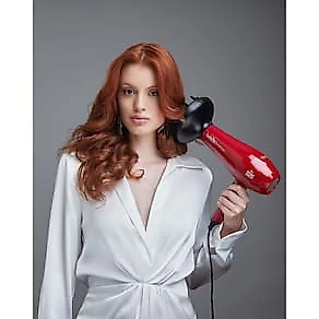 Secador de Cabelos GA.MA Italy Lichia Ceramic Íon Motor AC Profissional 2100W - Vermelho 110V