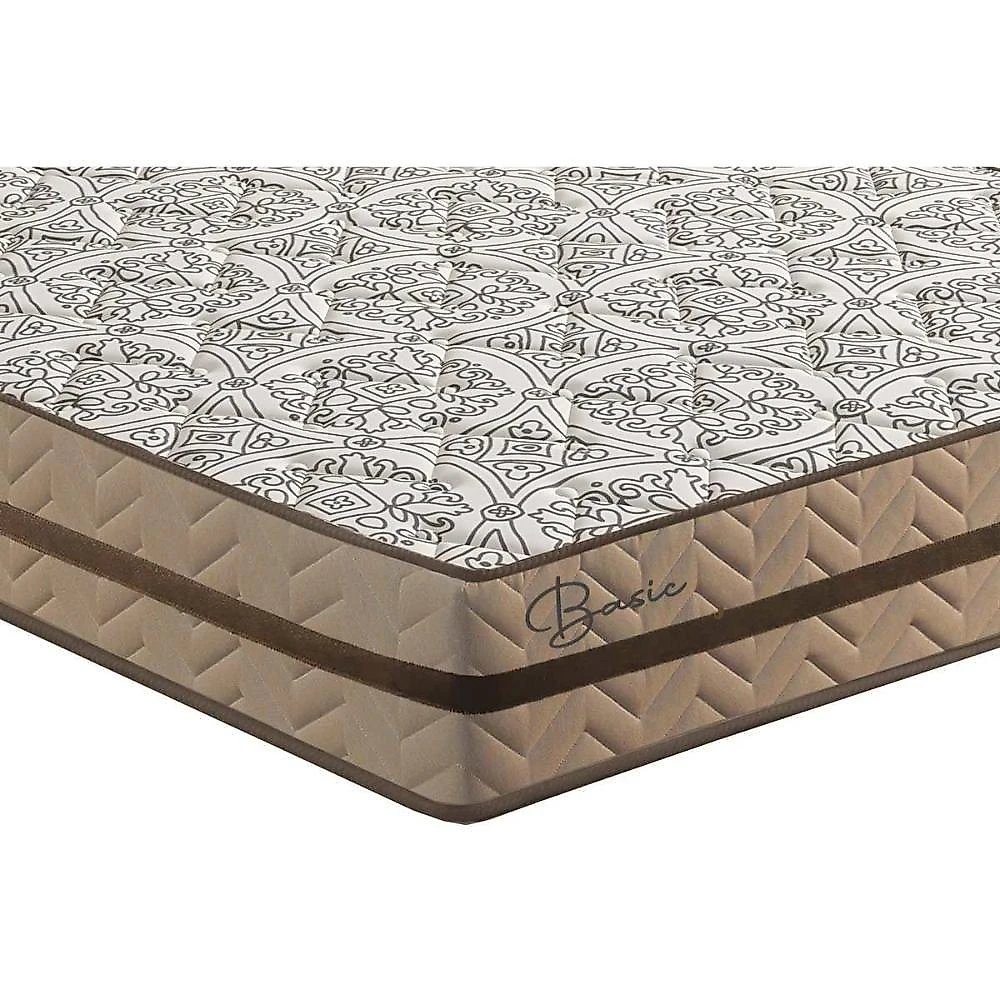 Cama Box King: Colchão Molas Ensacadas Paropas Basic + Base Crc Suede Clean (193x203)