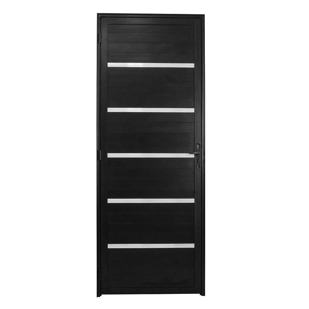Porta Lambril Solara 70 X 2.10 Preta Lado Esquerdo - Hale
