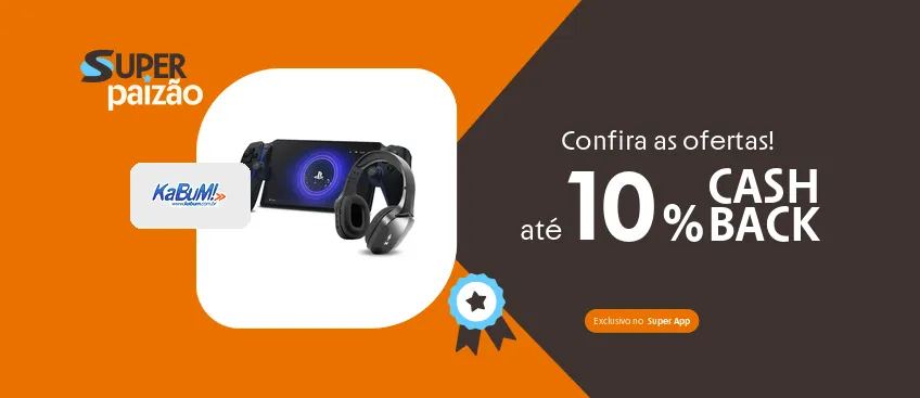 KABUM com até 10% de cashback
