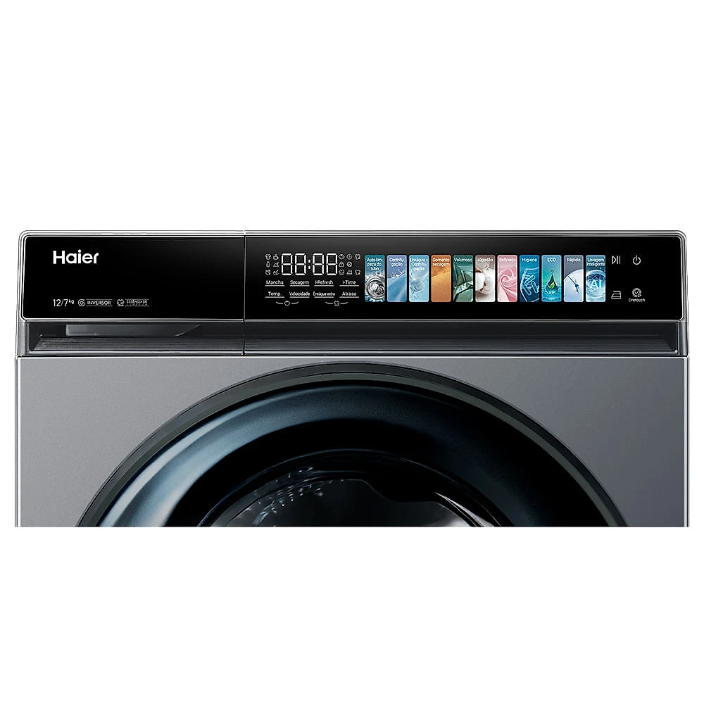 Lava & Seca 12 Kg Haier X-Series X7 Cinza com Capacidade de Secagem 7 Kg e Essence Wash - HWD120-BP14367S8 110