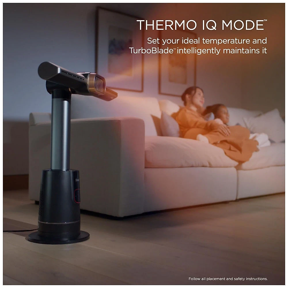 Ventilador Torre Sem Pas Shark TurboBlade Carvao Aquecimento Resfriamento 10 Velocidades 3 Modos Oscilacao 180 graus Modelo TH202 120V