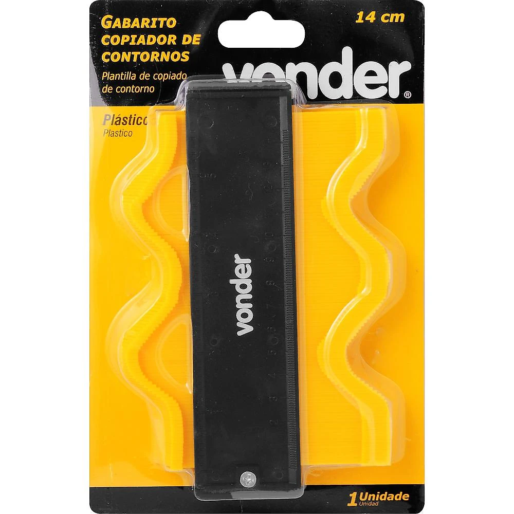 Gabarito copiador de contornos 14 cm vonder