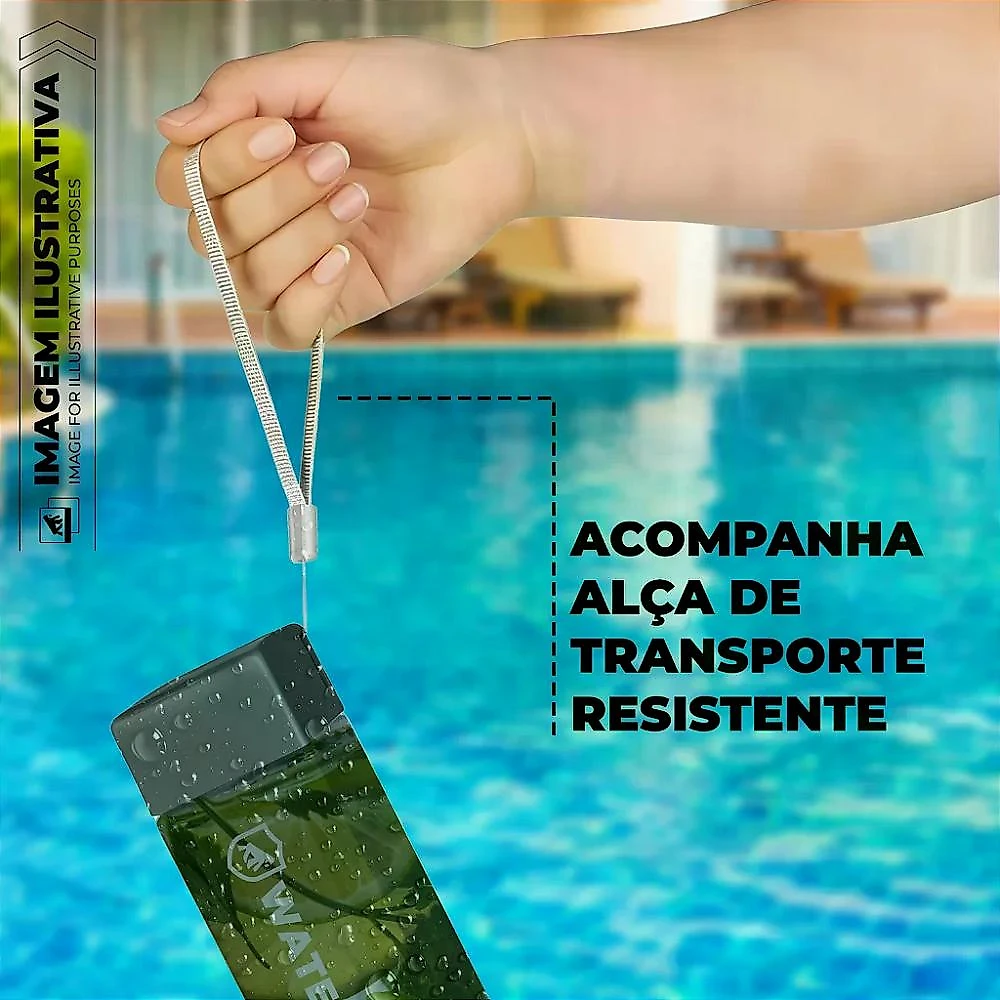 Kit Estojo Survivor Multiuso + Garrafa Antivazamento 500ml WaterShield - Gshield