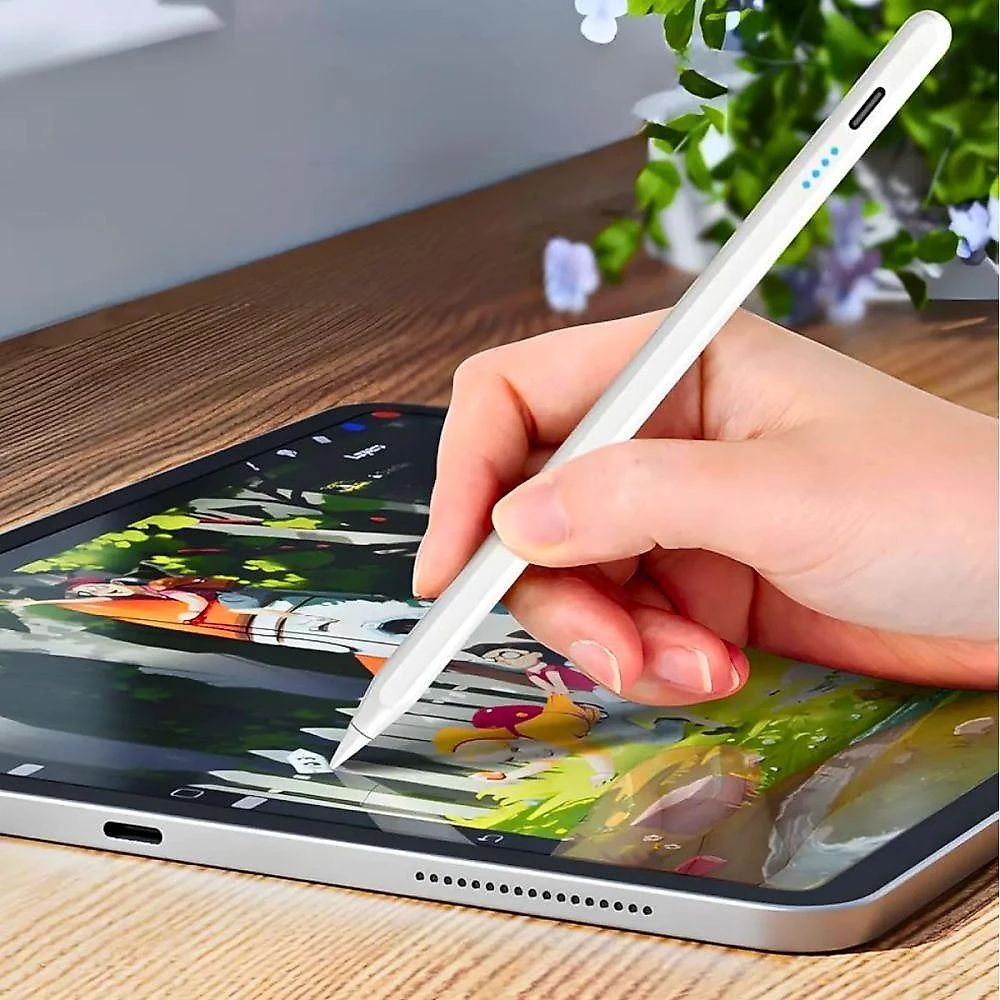 Caneta Stylus Digital Universal Touch Ponta Fina 1,5mm Escrita Precisa Recarregável Utimix