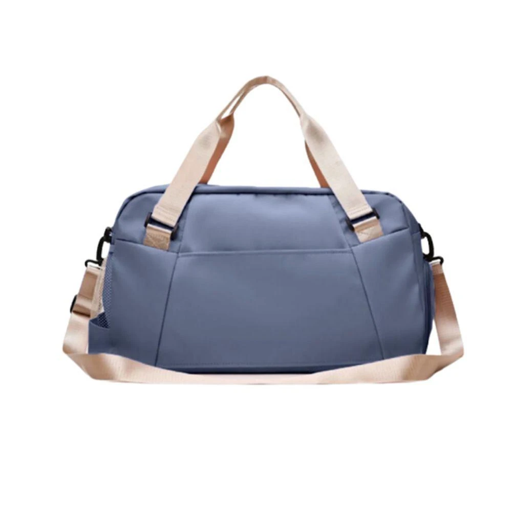 Bolsa Mala Grande Com Alça Academia Esportiva Viagem Piscina Ideal Para Viagens Porta Sapatos Azul