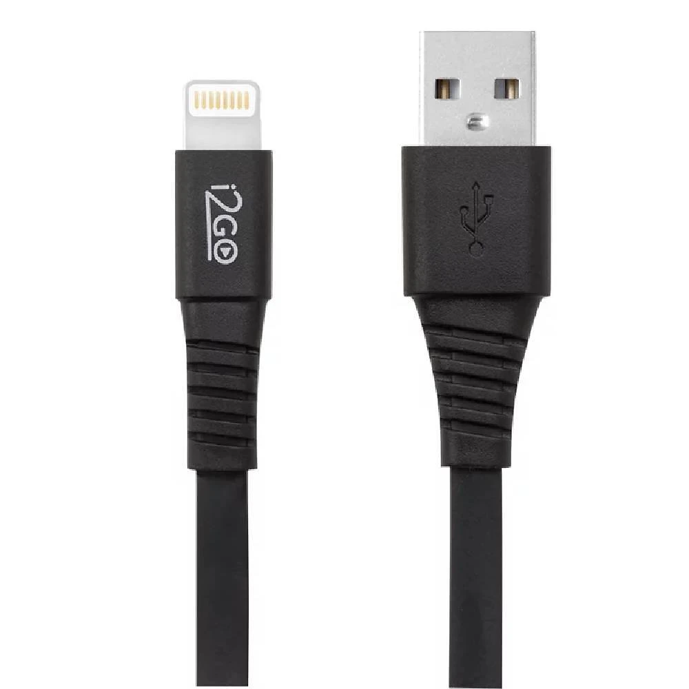 Miniatura Cabo Lightning I2g0 Iphone 5mfi Preto 1,2m