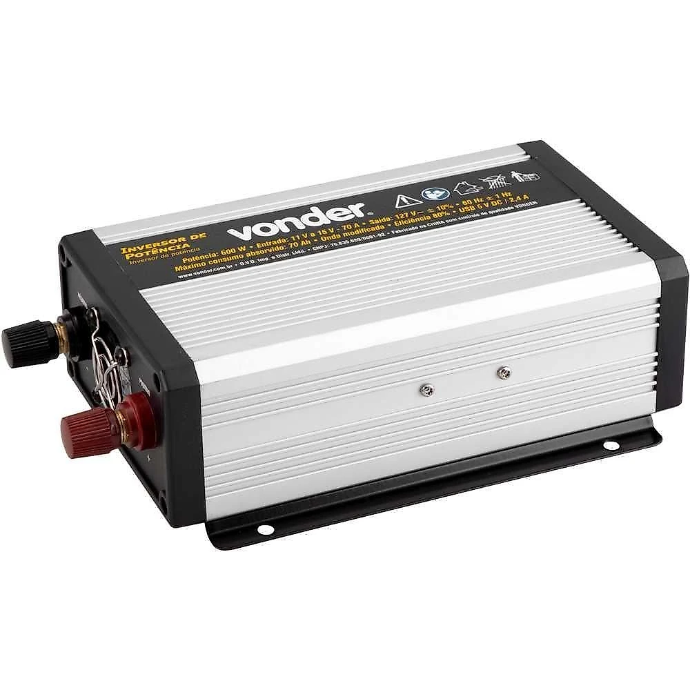 Inversor De Potencia 600W 12V Para Vonder 110V
