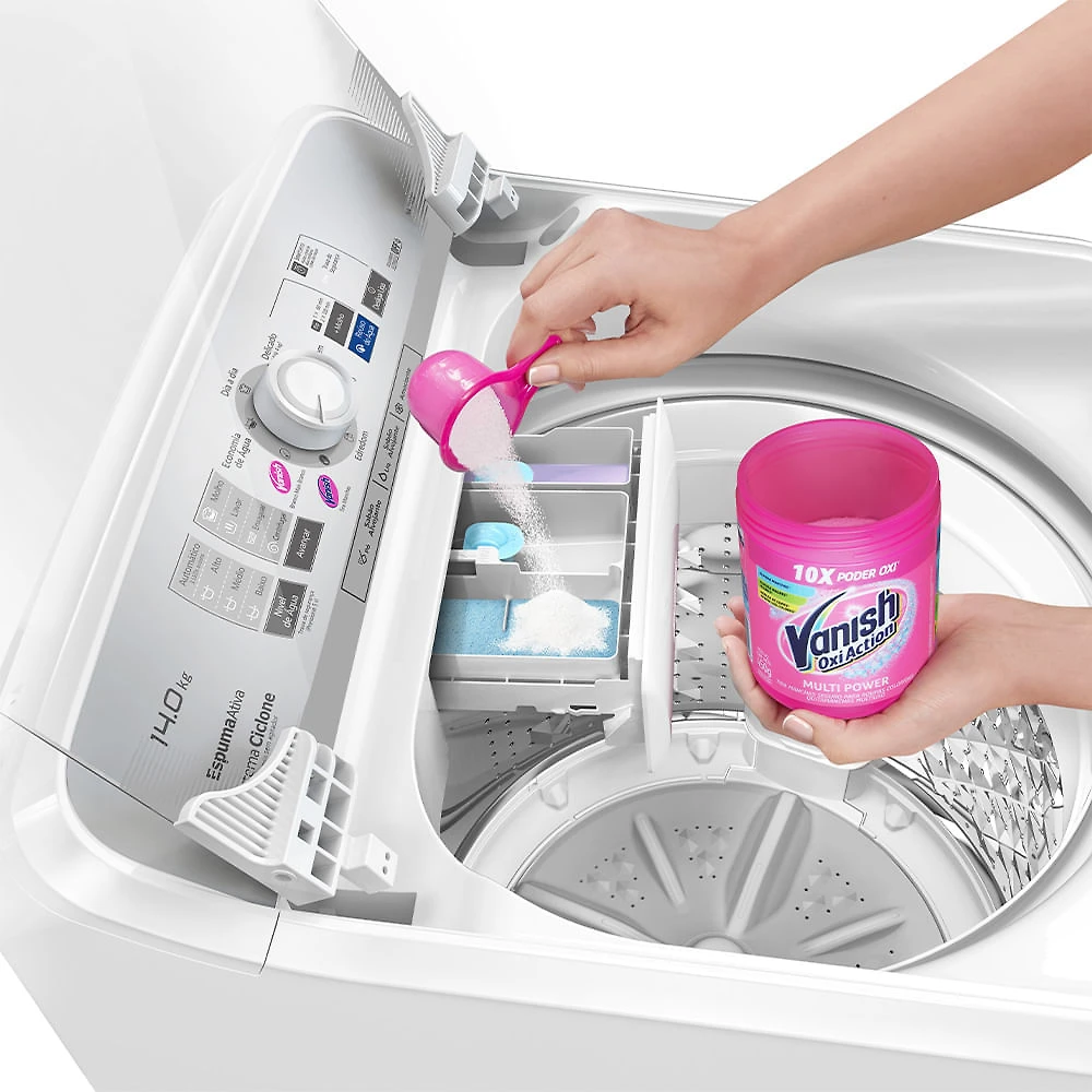 Miniatura Máquina de Lavar Panasonic função Vanish Branco mais Branco 14kg Branca - NA-F140B1W 110v