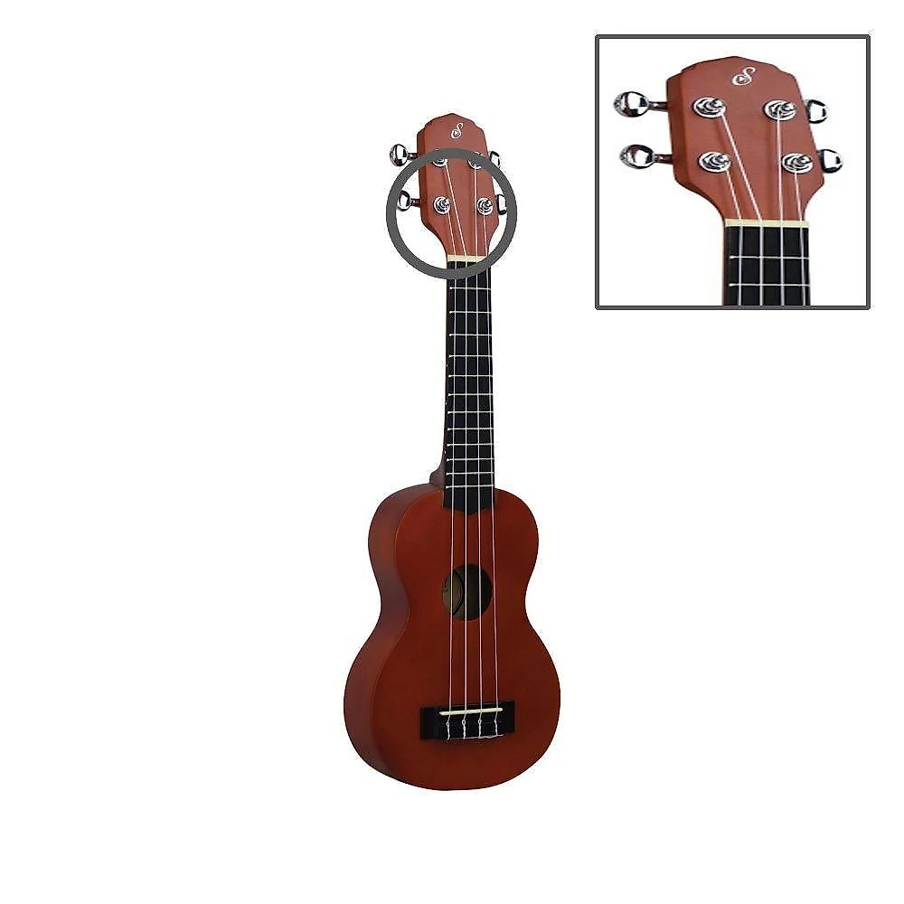 Ukulele Soprano UKS-21 NS com Cordas de Náilon e Capa Giannini