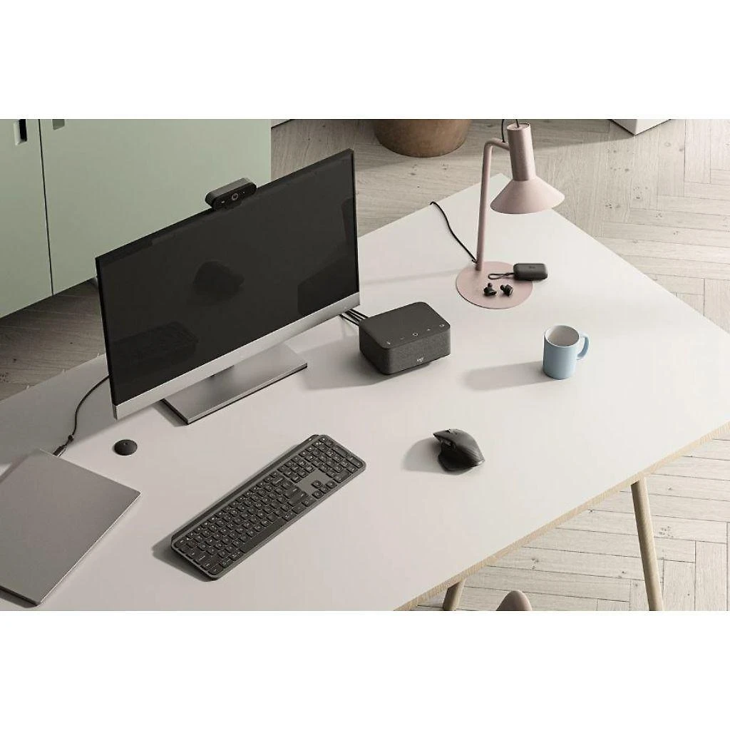 Miniatura Dock Station Logi Dock Logitech - Conexão 5 periféricos e 2 monitores
