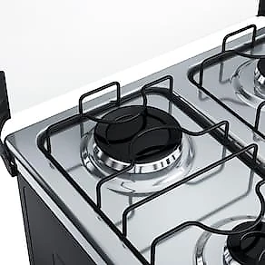 Fogão 4 Bocas Dako Supreme com Mesa em Inox e Acendimento Automático Branco – Bivolt
