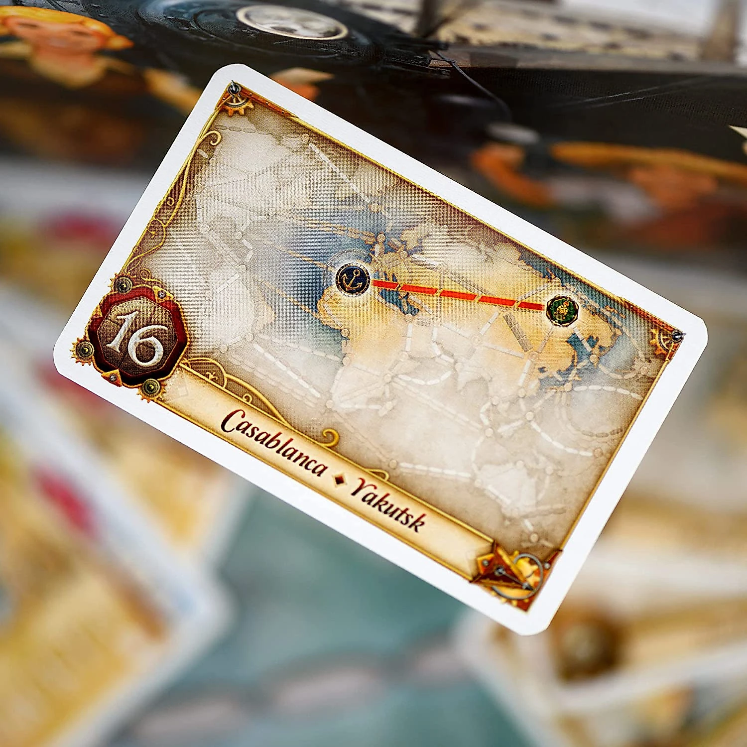 Ticket to Ride Rails e Sails Jogo de Tabulheiro Divertido para Família para Crianças a partir de 10 Anos