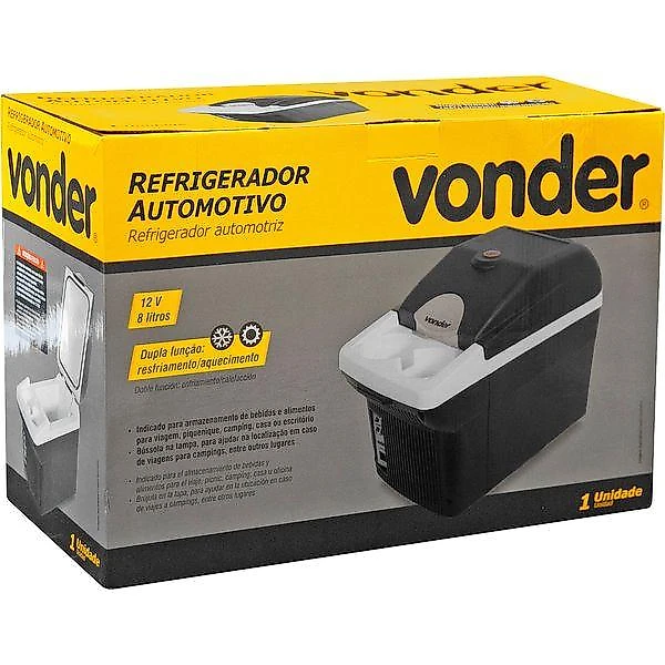 Refrigerador automotivo 8 litros 12v vonder