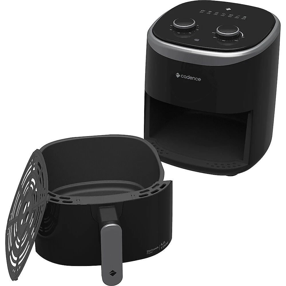 Fritadeira Air Fryer 4,2 Litros Cadence Delicook Fryer FRT420 Preto - 110V