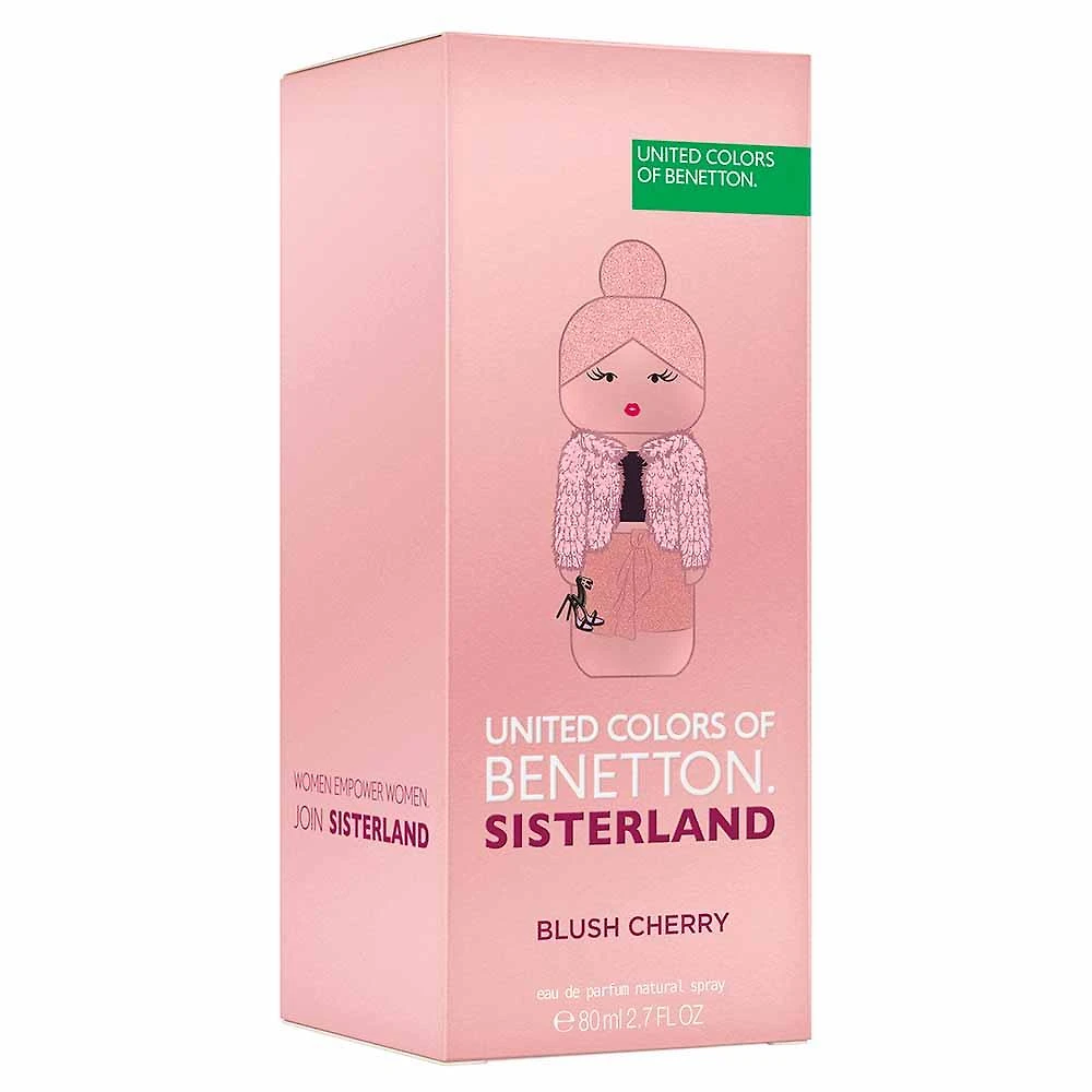 Perfume blush cherry benetton united colors sisterland feminino eau de parfum