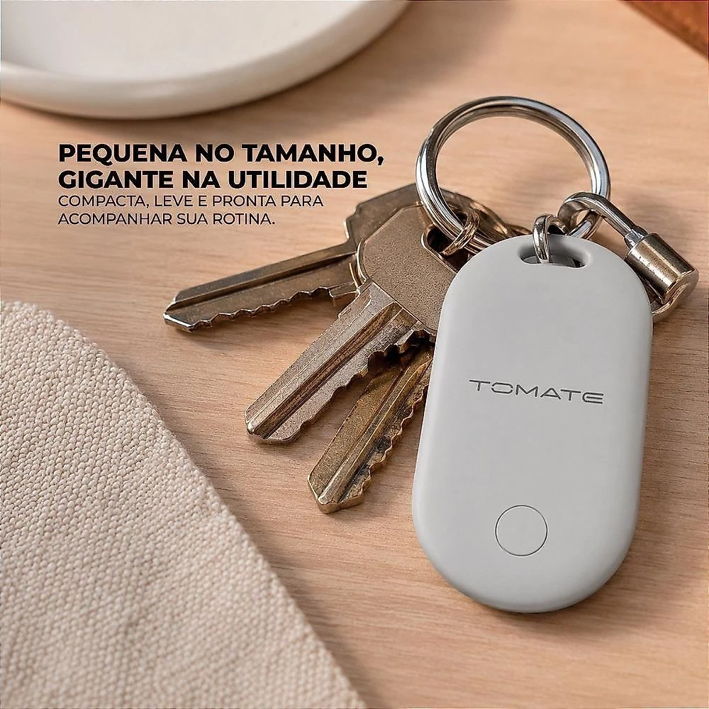 Smart Tag ST-01 Rastreador Bluetooth Compatível Apple Branco Tomate