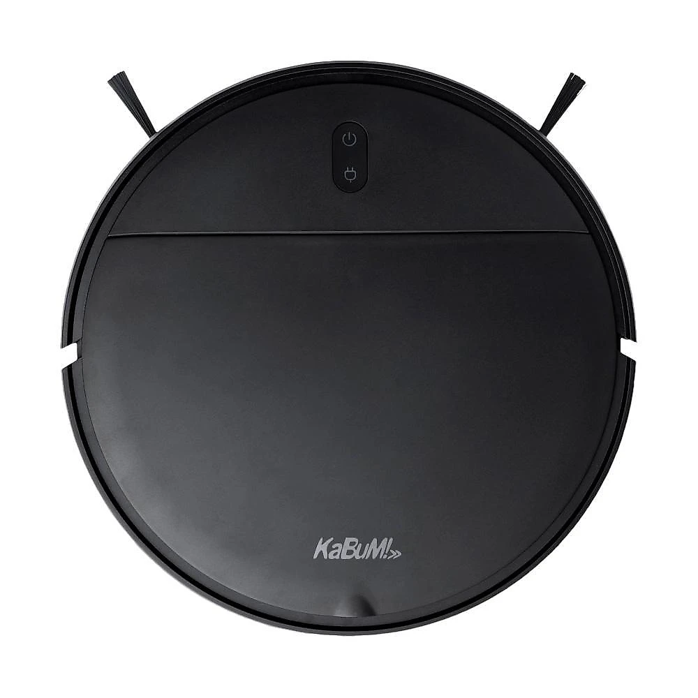 Robô Aspirador e Passa Pano KABUM! smart 100 - 5 Modos de Limpeza, Sensor Anti-Queda, Base de Carregamento - Bivolt - Preto - KBSF007