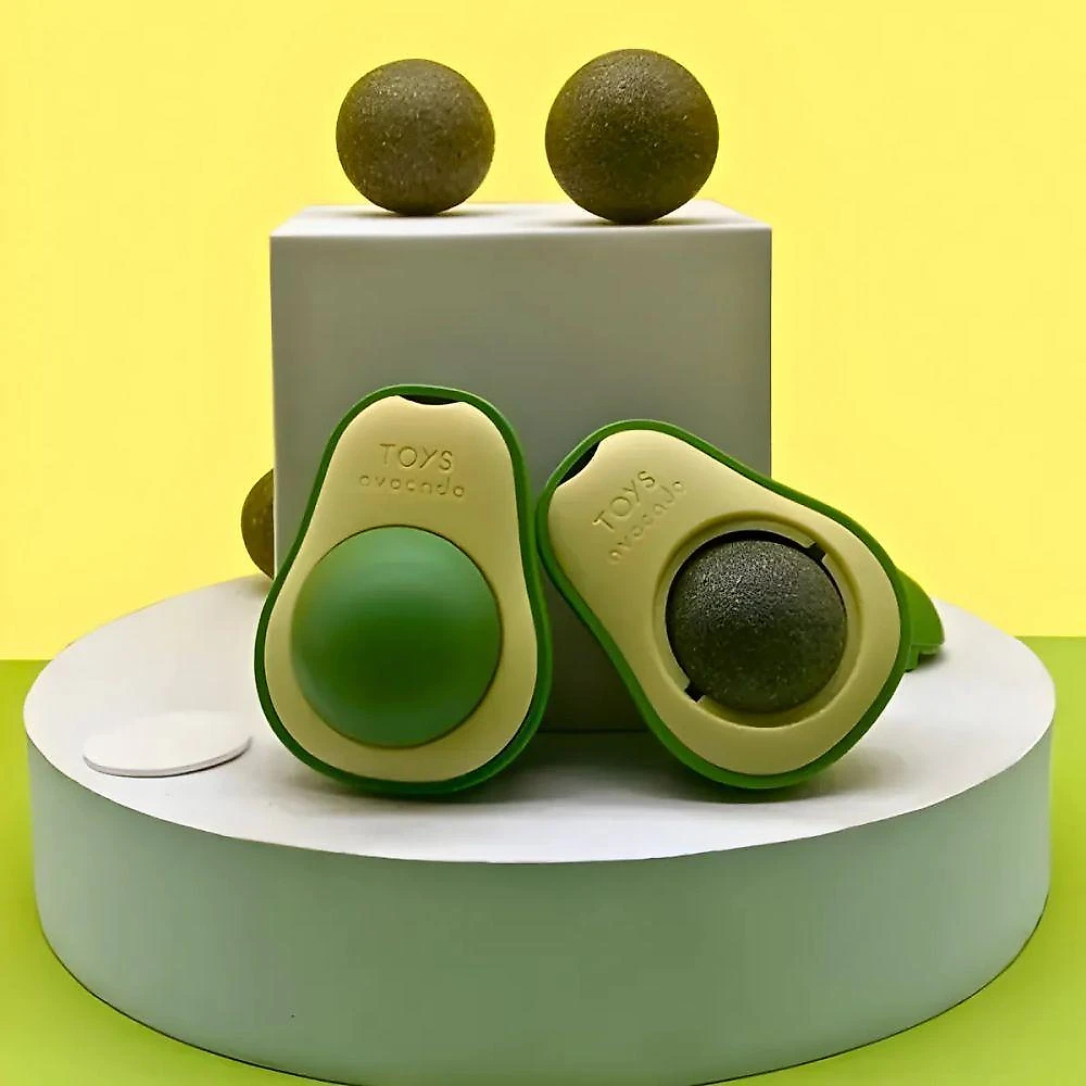 Abacate De Brinquedo Com Catnip Para Gatos - Verde