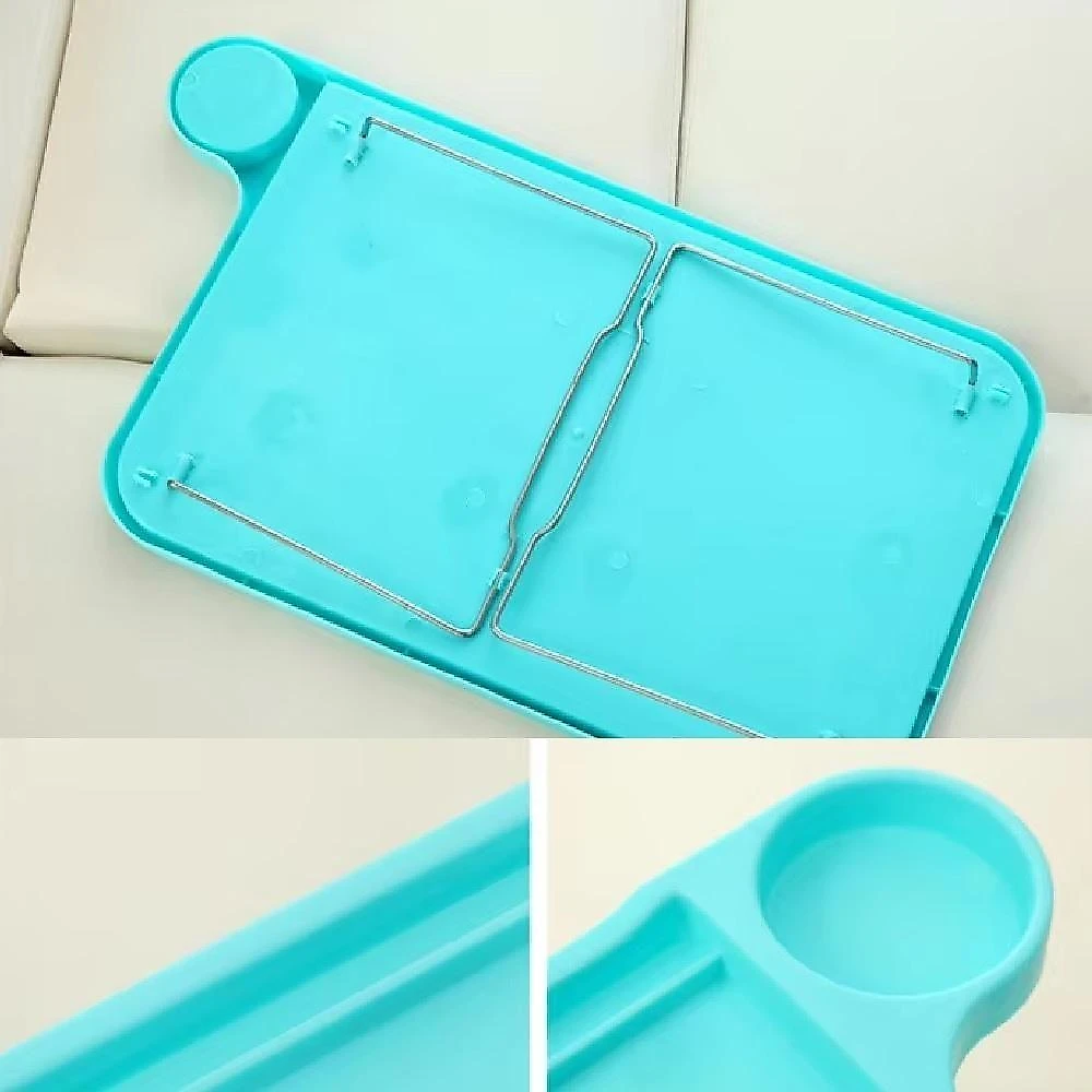 Mesa para Notebook 6677 com Suporte Portátil e Bandeja para Estudo Rosa Facilita