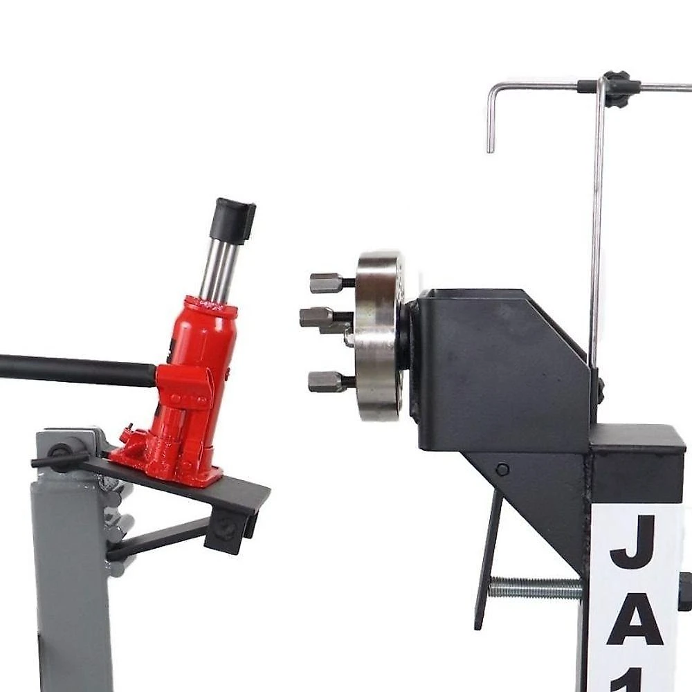 Desempenador de Rodas Automotivas JA110 com 2 Flanges Estrutura Reforcada Preto 115kg