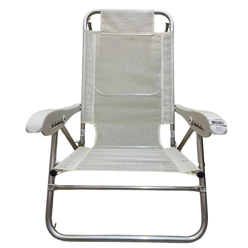 Cadeira Reclinavel Preguiçosa Sanete Ronchetti 120 Kg 05 Pos Cor Branco